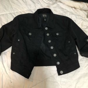 Black jean jacket